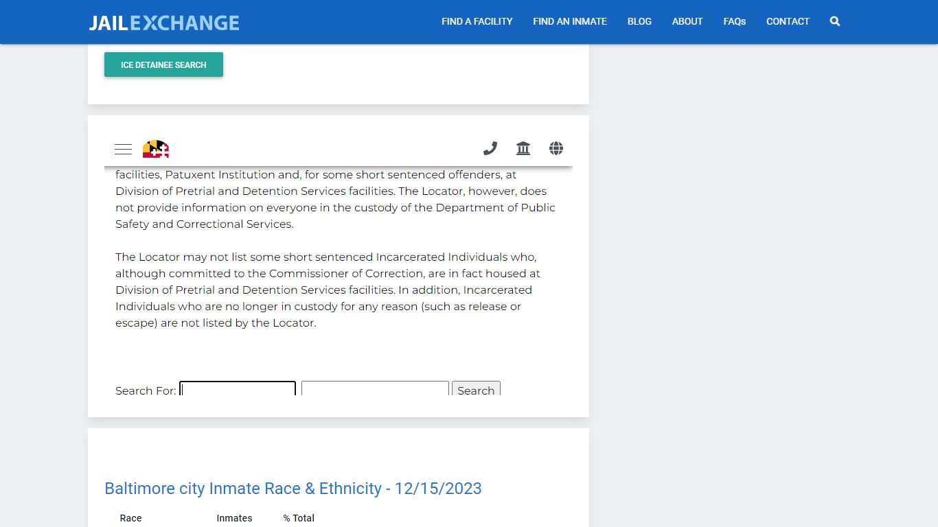 Baltimore Central Booking & Intake Center Inmate Search - Jail Exchange